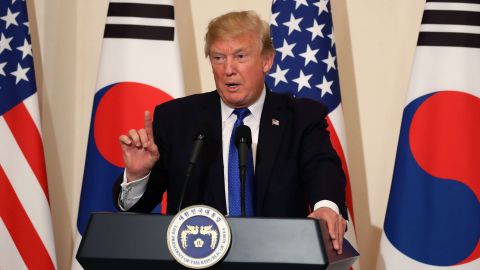 El presidente Trump suavizó su discurso hacia Corea del Norte.