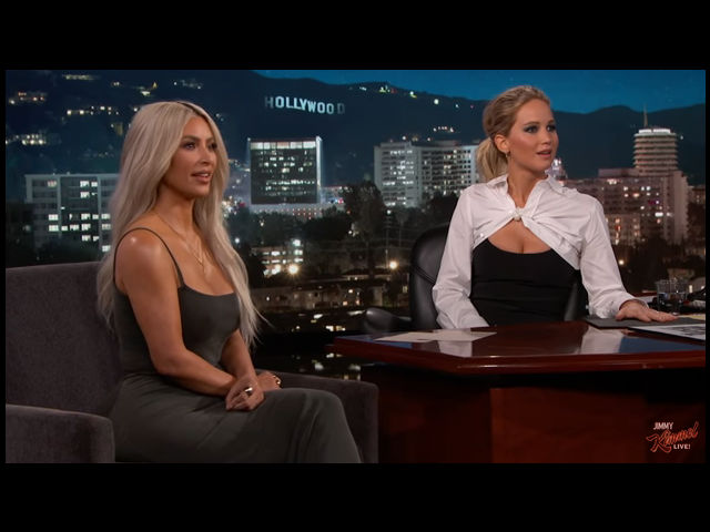 Kim Kardashian es entrevistada por Jennifer Lawrence