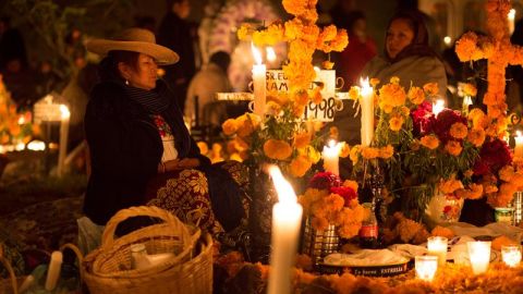 Celebración del Día de Muertos en México.