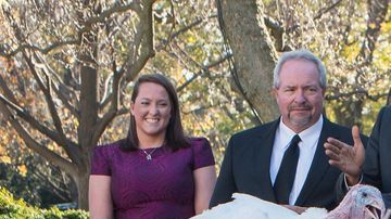 El presidente Obama "perdona" el Día de Acción de Gracias nacional en el Rose Garden en la Casa Blanca en Washington, D.C., el 25 de noviembre de 2015.