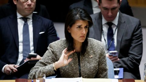 Nikki Haley, embajadora de Estados Unidos ante la ONU