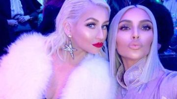 Christina Aguilera y Kim Kardashian pasaron la Navidad juntas