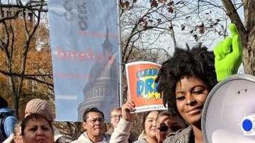 Denea Joseph, "dreamer" de Belize vive en Los Angeles desde los siete años y es graduada reciente de UCLA aparte de activista.