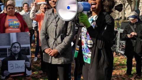 Denea Joseph, "dreamer" de Belize vive en Los Angeles desde los siete años y es graduada reciente de UCLA aparte de activista.