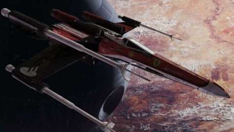 Un Ferrari luchando en otras galaxias.