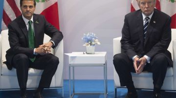 Presidentes Enrique Peña Nieto y Donald Trump.