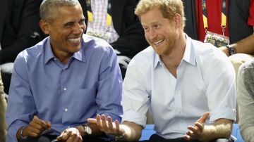 Barack Obama y el príncipe Harry