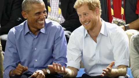 Barack Obama y el príncipe Harry