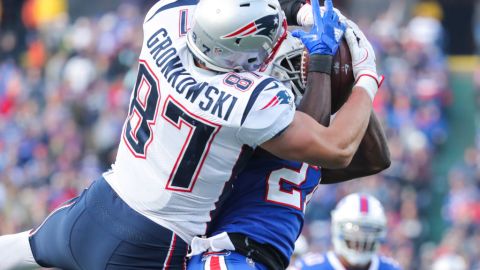 Rob Gronkowski, jugador de Patriots.  Brett Carlsen/Getty Images