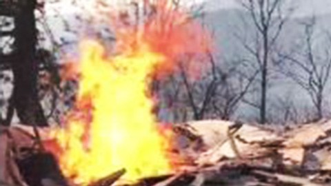 Cientos de bomberos combaten las llamas que están más vivas que nunca.