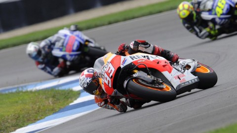 Marc Márquez en plena acción