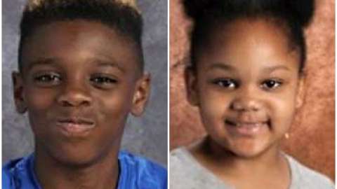 Las víctimas menores del crimen, Jeremiah y Shanise Myers (de 11 y 5 años, respectivamente).