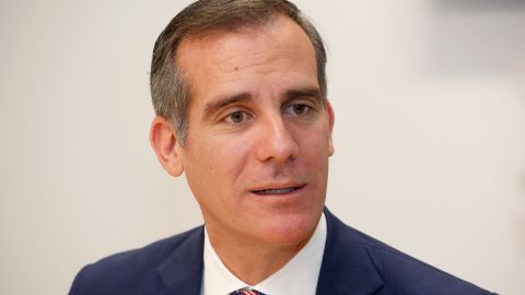 01/18/18 /LOS ANGELES/Mayor Eric Garcetti during La OpinionÕs editorial meeting (Photo by Aurelia Ventura/La Opinion)