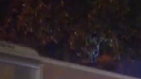 Las autoridades acordonaron la escena del crimen.