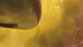 Bombero atrapa a niña en el aire