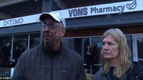 El matrimonio formado por Berkeley y Karen Johnson quedó impactado por el rescate de una bebé de 2 años. (Foto: cortesía de KSBY News).