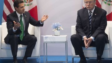 Enrique Peña Nieto y Donald Trump. SAUL LOEB/AFP/Getty Images