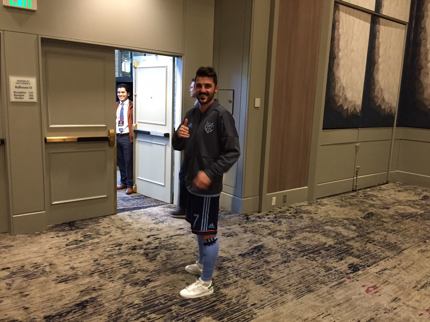 David "El Guaje" Villa estuvo presente en el Día de Medios de la MLS
