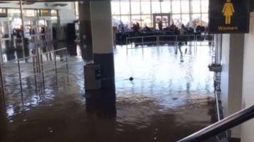 Decenas de personas fueron afectadas por la inundación.
