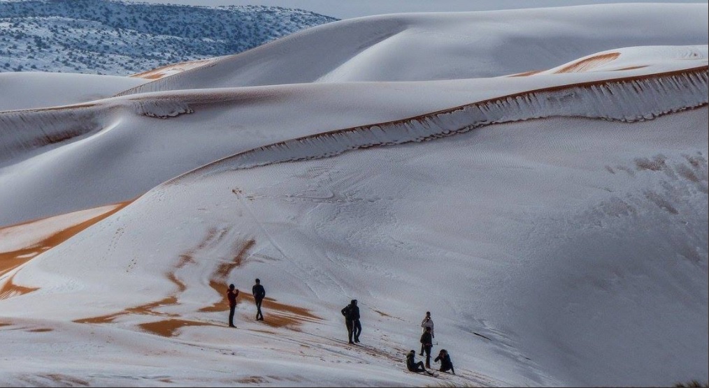 Fotos Cae nevada en el desierto del Sahara La Opinión