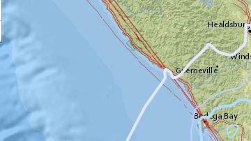 La estrella señala el epicentro del sismo.