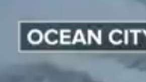 La tormenta en Ocean City, Maryland.