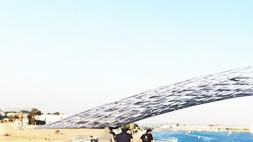 El puente pudiera llegar a ser todo un ícono de la arquitectura moderna que identifica al Sur de California.