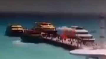 Momento de la explosión.