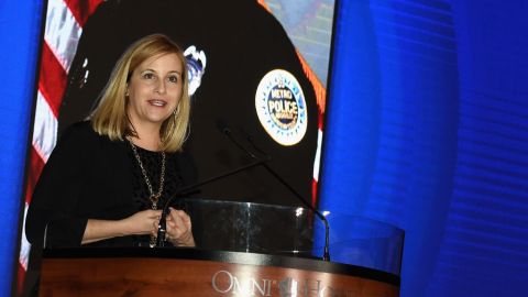 Megan Barry, alcaldesa de Nashville.  Rick Diamond/Getty Images for CRS.