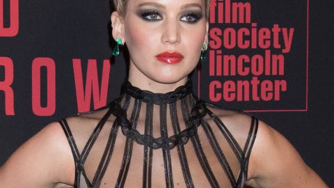 Jennifer Lawrence en la presentación de Red Sparrow.