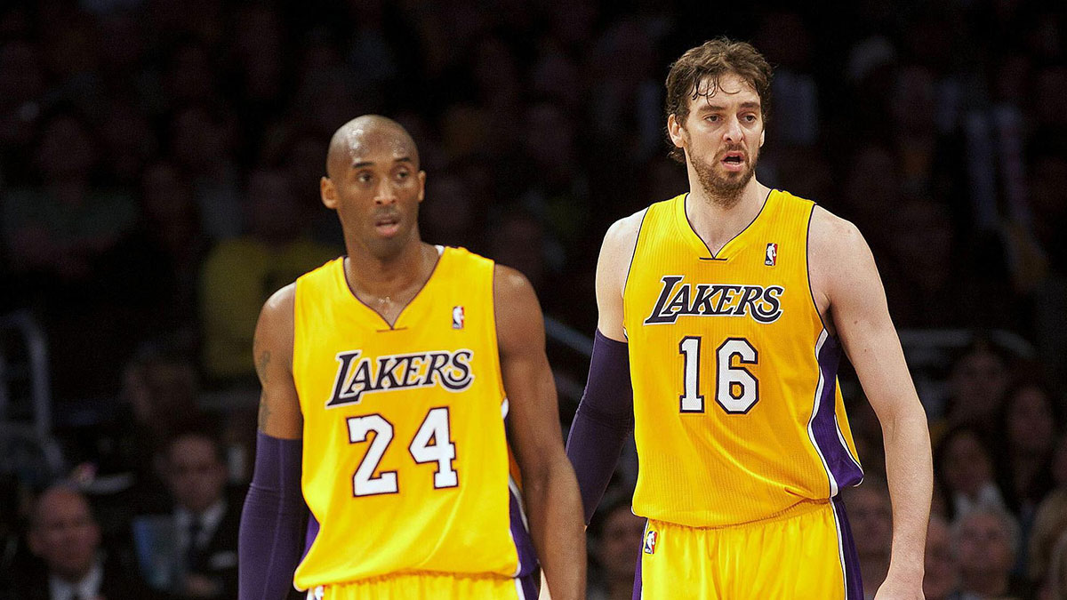 Kobe Bryant y Pau Gasol, leyendas de los Lakers