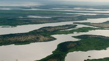 Antes, el lago Chad era como un mar interno en África.