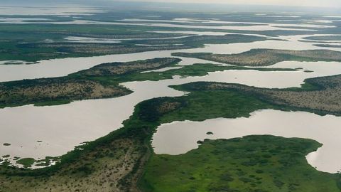 Antes, el lago Chad era como un mar interno en África.