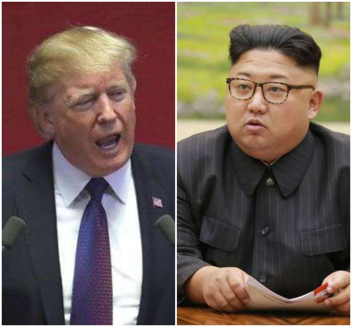 Donald Trump y el líder norcoreano Kim Jong-un.