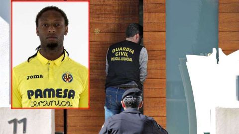 La Guardia Civil en el momento de entrar a detener a Semedo. EFE