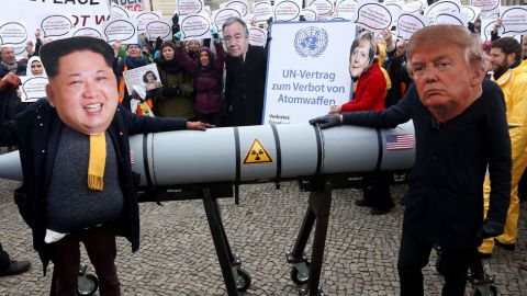 Las amenazas nucleares entre Donald Trump y Kim Jong-un se intensificaron este año. Getty Images