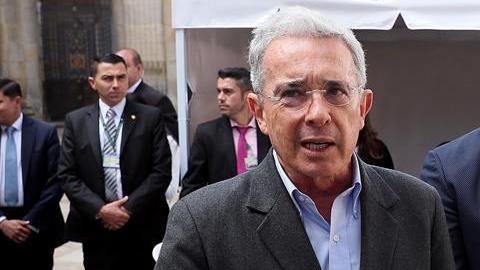 Alvaro Uribe, presidente de Colombia.