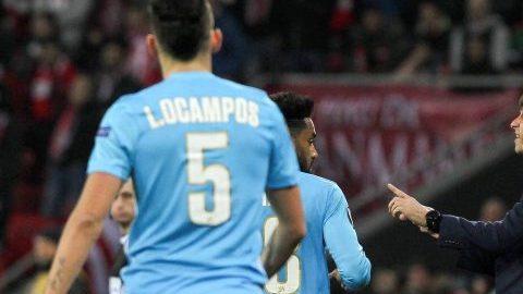 Hasta el Athletic de Bilbao se sorprendió de la jugada del Olympique de Marsella en San Mamés. (Foto: EFE/MIGUEL TOÑA)