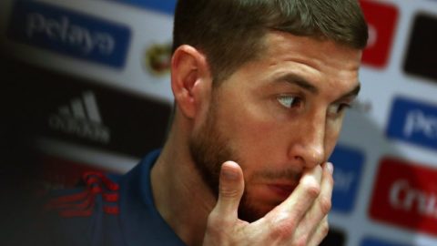 El defensa de la selección española Sergio Ramos se convirtió en padre por tercera vez este domingo. (Foto: EFE/ Srdjan Suki)