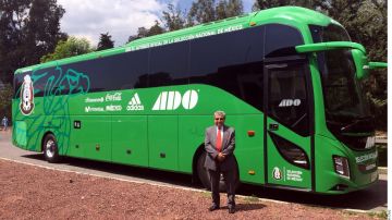 Fue presentado el nuevo autobús oficial de la selección mexicana