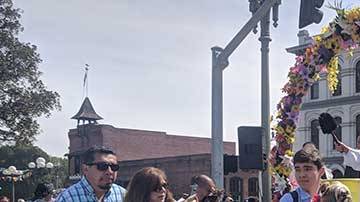Las mascotas que participaron en la ceremonia fueron blanco de cariño y admiración de todos los presentes.