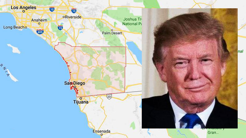 El sheriff del condado de San Diego y otras agencias del orden ya están en alerta por la visita de Trump.