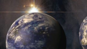 Representación figurada de Exoplanetas.