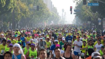 Algunas de las calles más emblemáticas de Los Ángeles serán invadidas por unos 24,000 corredores este domingo