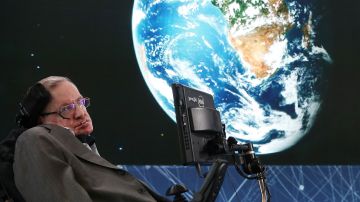Stephen Hawking en Nueva York, el 12 de abril de 2016.