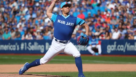 Roberto Osuna, relevista de los Azulejos de Toronto