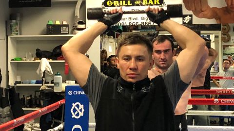 Gennady Golovkin primero hizo graves acusaciones de dopaje en contra de ‘Canelo’ Álvarez y luego realizó una agotadora sesión de entrenamiento en Big Bear, California