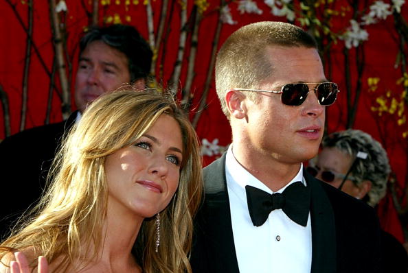 Jennifer Aniston y Brad Pitt. 