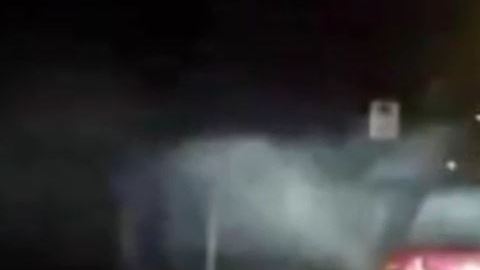 Taxi sufre accidente ¿por fantasma?