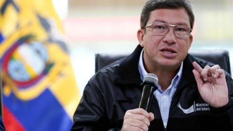 Ministro del Interior de Ecuador, César Navas.